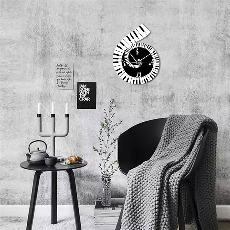 Treble Clef Piano clock