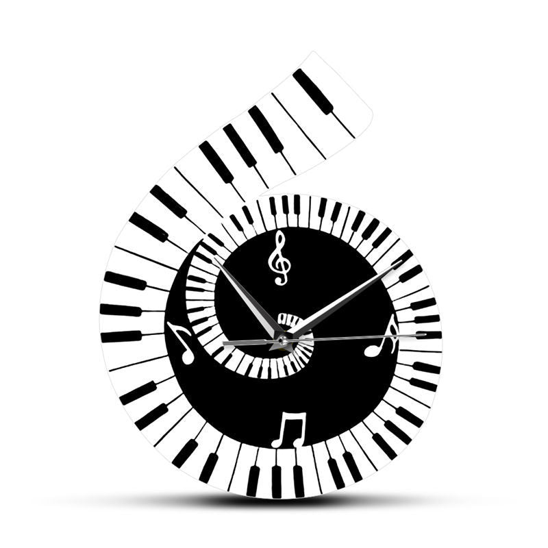 Treble Clef Piano clock