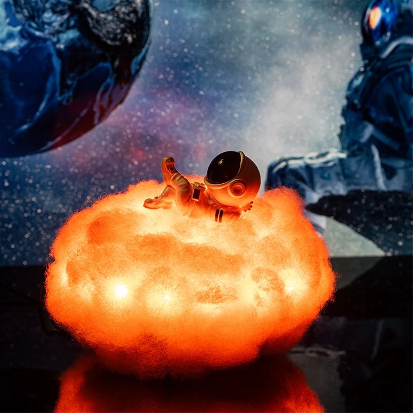 LED Clouds Astro Lamp With Rainbow Night Light