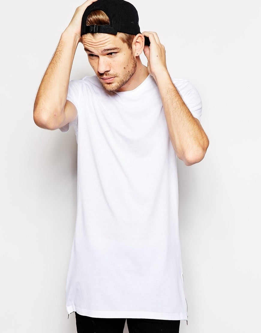 Extended Zip Tee