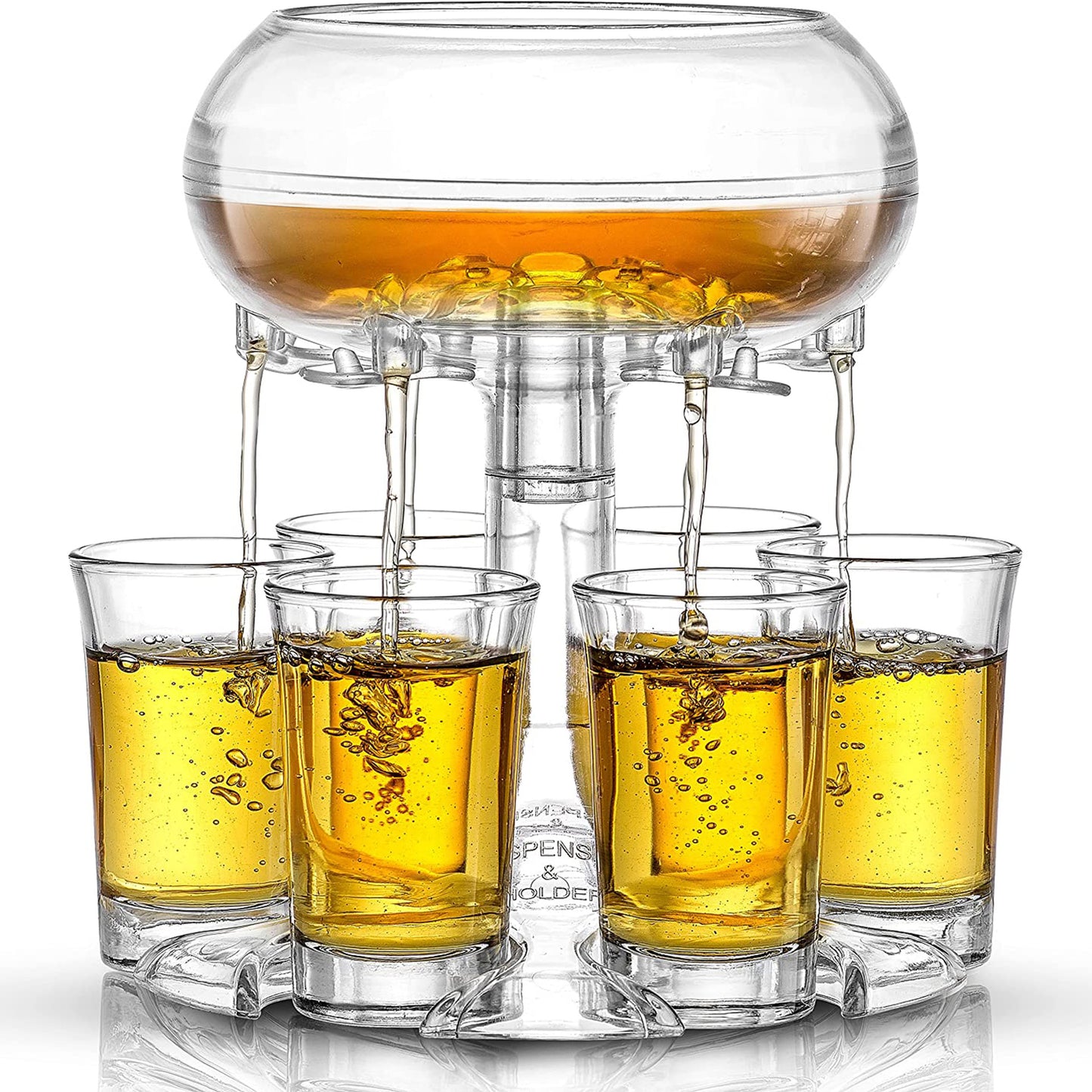 6-Shot Glass Dispenser Rack