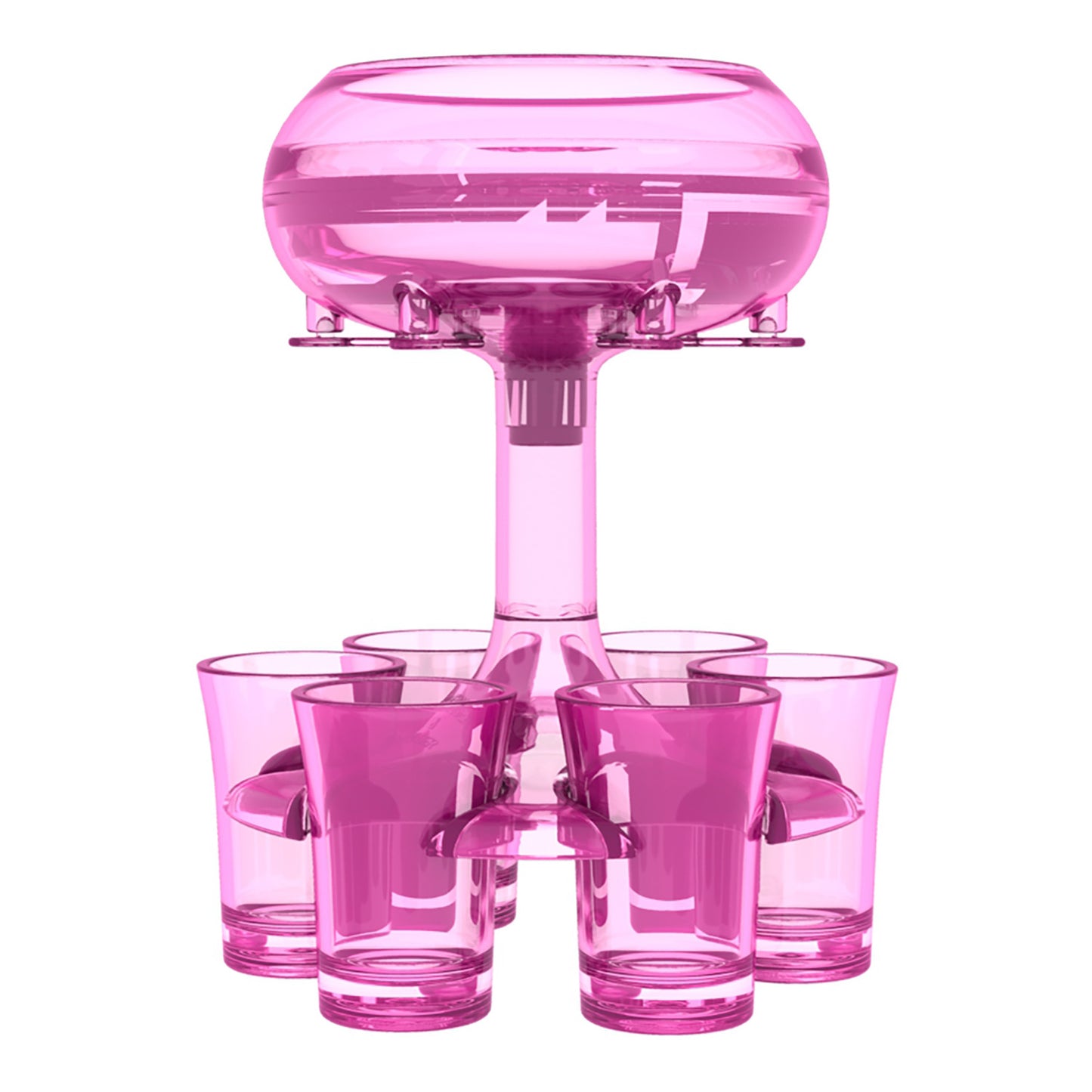 6-Shot Glass Dispenser Rack