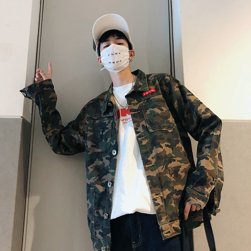 Camo Denim Jacket