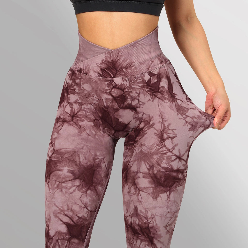 Seamless Tie Dye Push Up Leggings