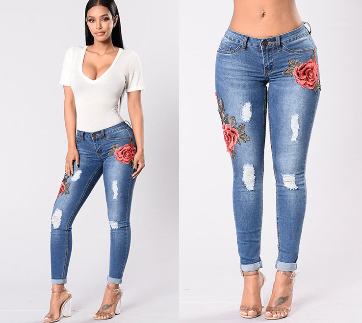 Rose jeans