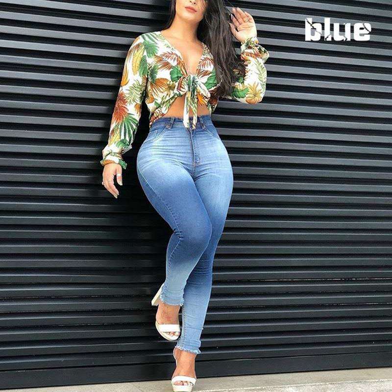 Stretch Slim Body Lift Hip Fashion Small Leg Pants