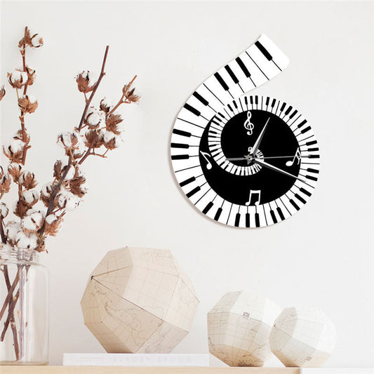 Treble Clef Piano clock