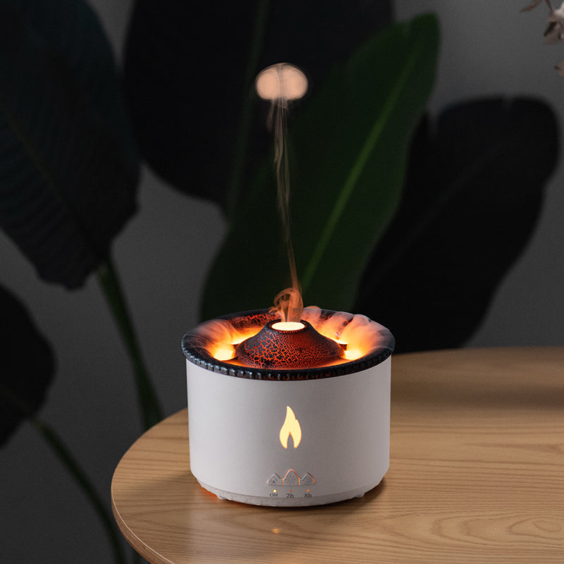 Flame And Blue Volcano Humidifier Air Diffuser