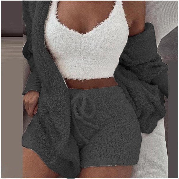 Fluffy Three Piece Set Lounge