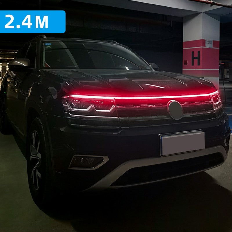 LED Daytime Running Light Scan Starting Car Hood