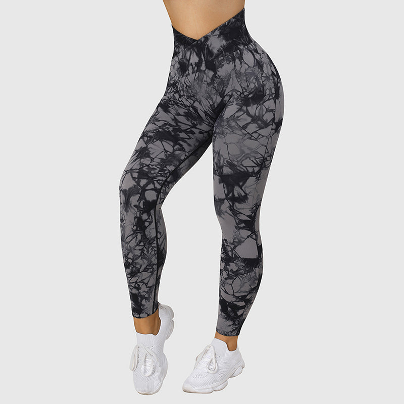 Seamless Tie Dye Push Up Leggings