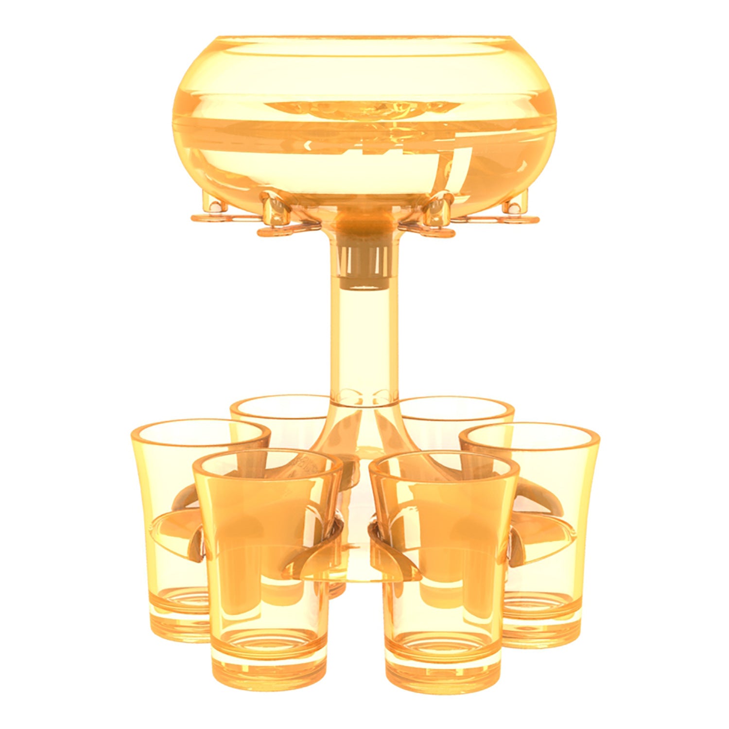 6-Shot Glass Dispenser Rack