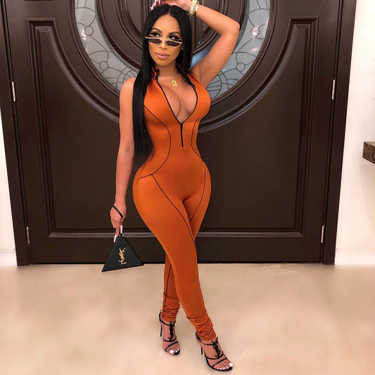 Side Striped jumpsuits