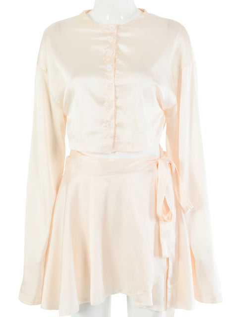 Satin Two Piece Dress