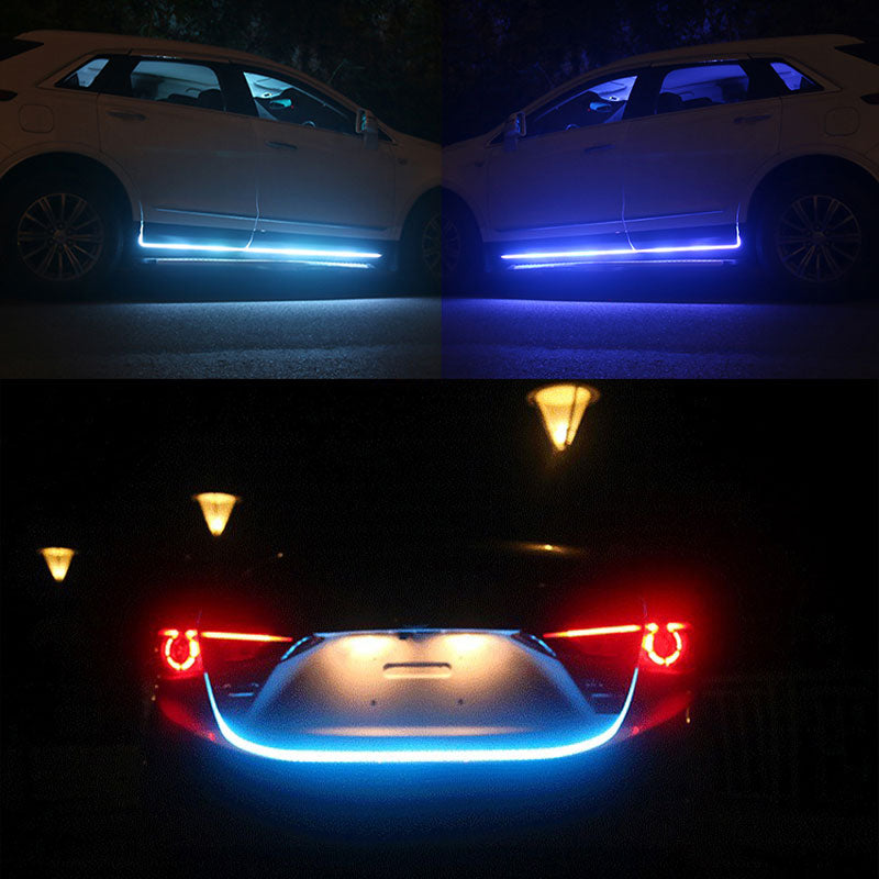 LED Daytime Running Light Scan Starting Car Hood