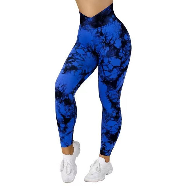 Seamless Tie Dye Push Up Leggings