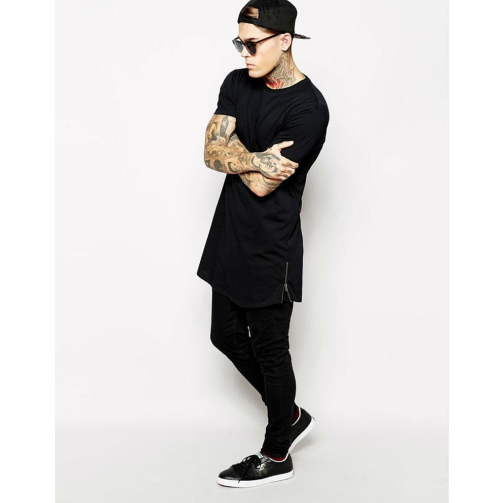 Extended Zip Tee