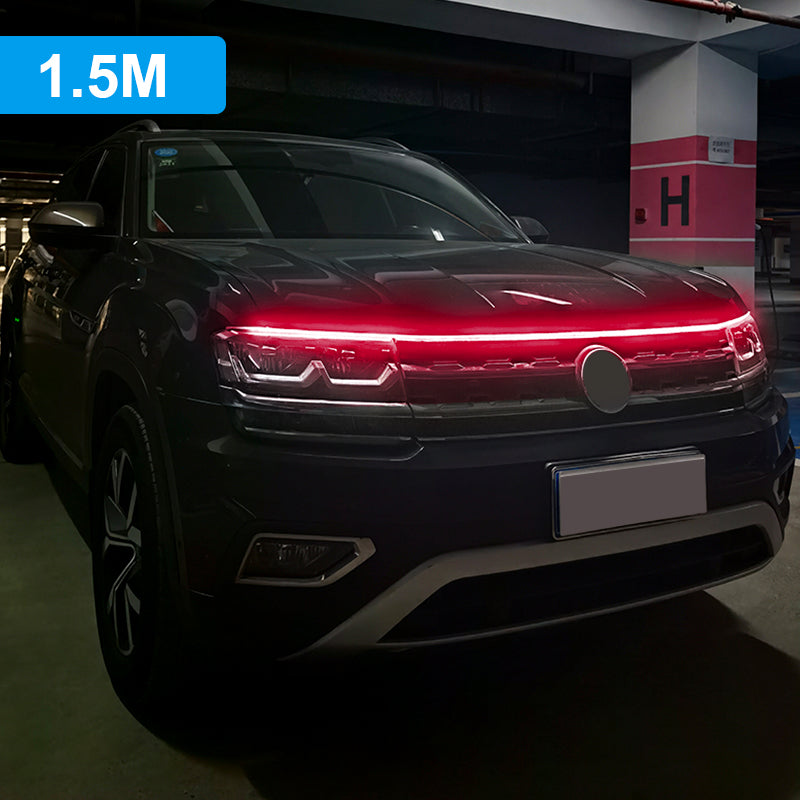 LED Daytime Running Light Scan Starting Car Hood