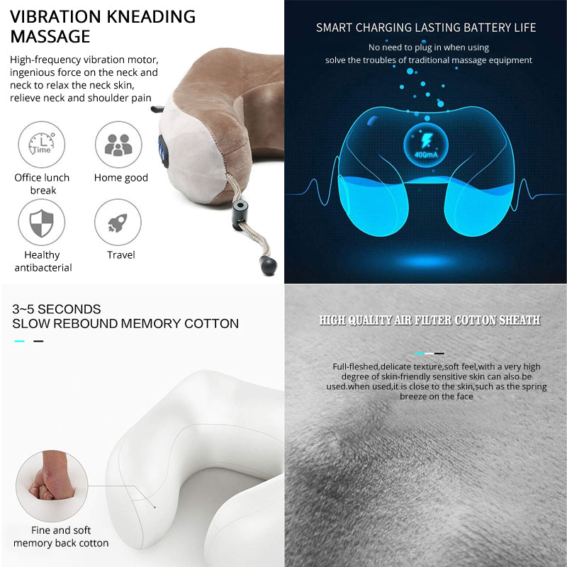 Portable Electric Neck Massager Pillow