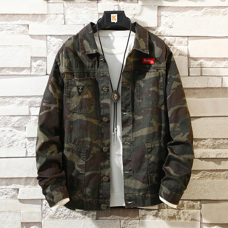 Camo Denim Jacket