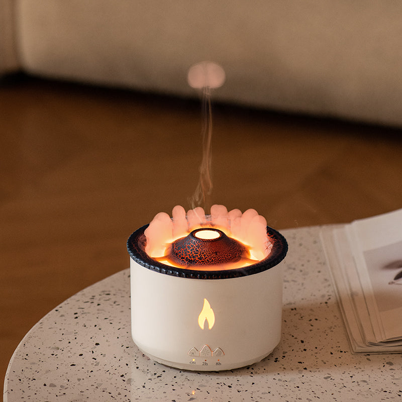 Flame And Blue Volcano Humidifier Air Diffuser