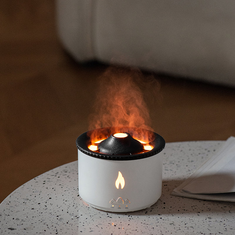 Flame And Blue Volcano Humidifier Air Diffuser