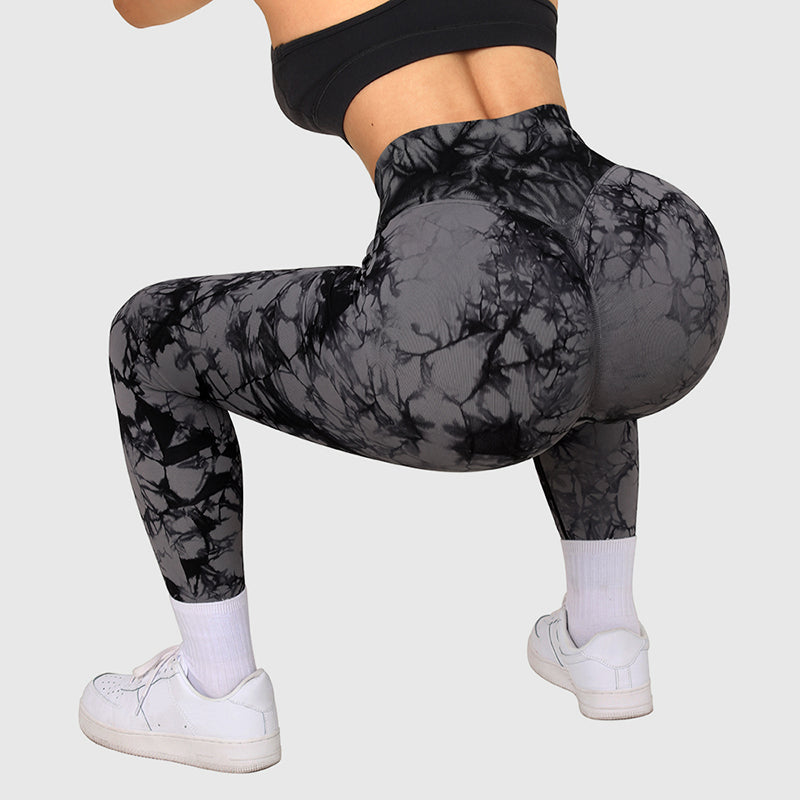 Seamless Tie Dye Push Up Leggings