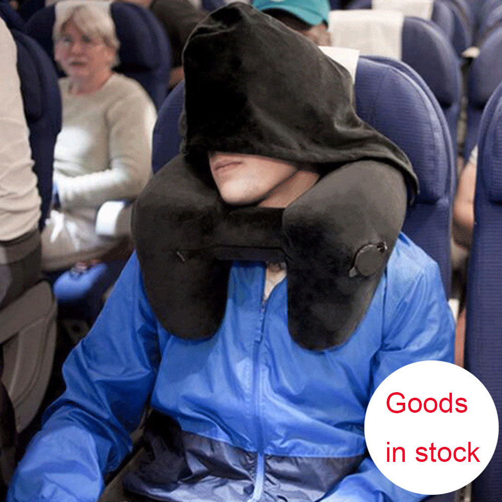 Hooded Travel Neck Pillow